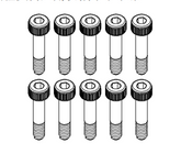 Goosky S2/RS4 Screw Set M2x10mm-L4 - HeliDirect